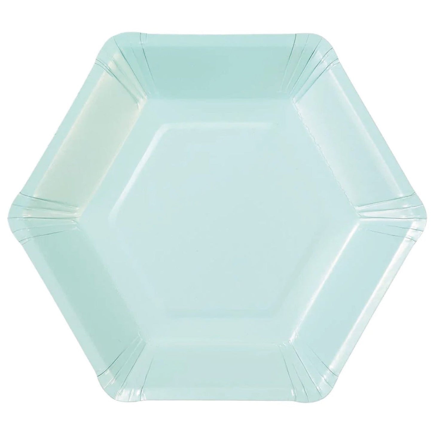 Pastel Hexagonal Dinner Plates 8ct