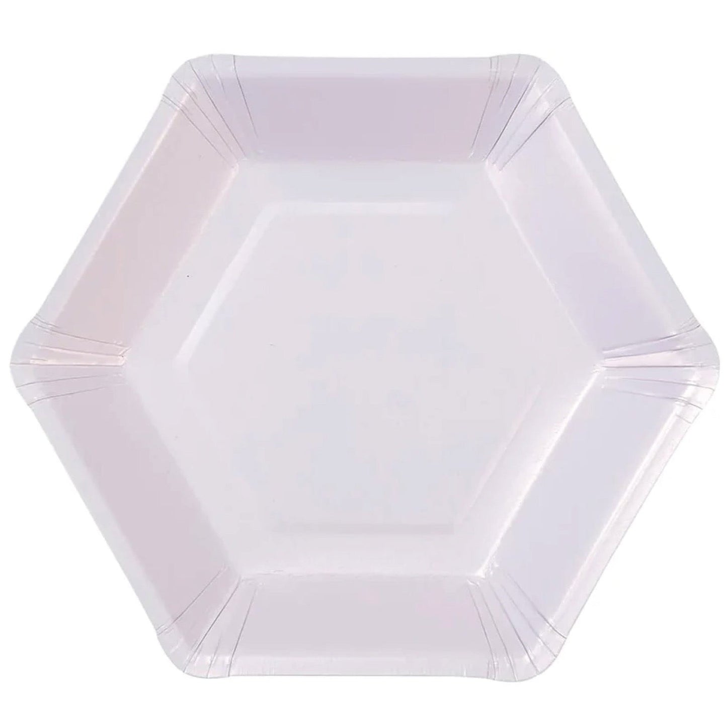 Pastel Hexagonal Dinner Plates 8ct