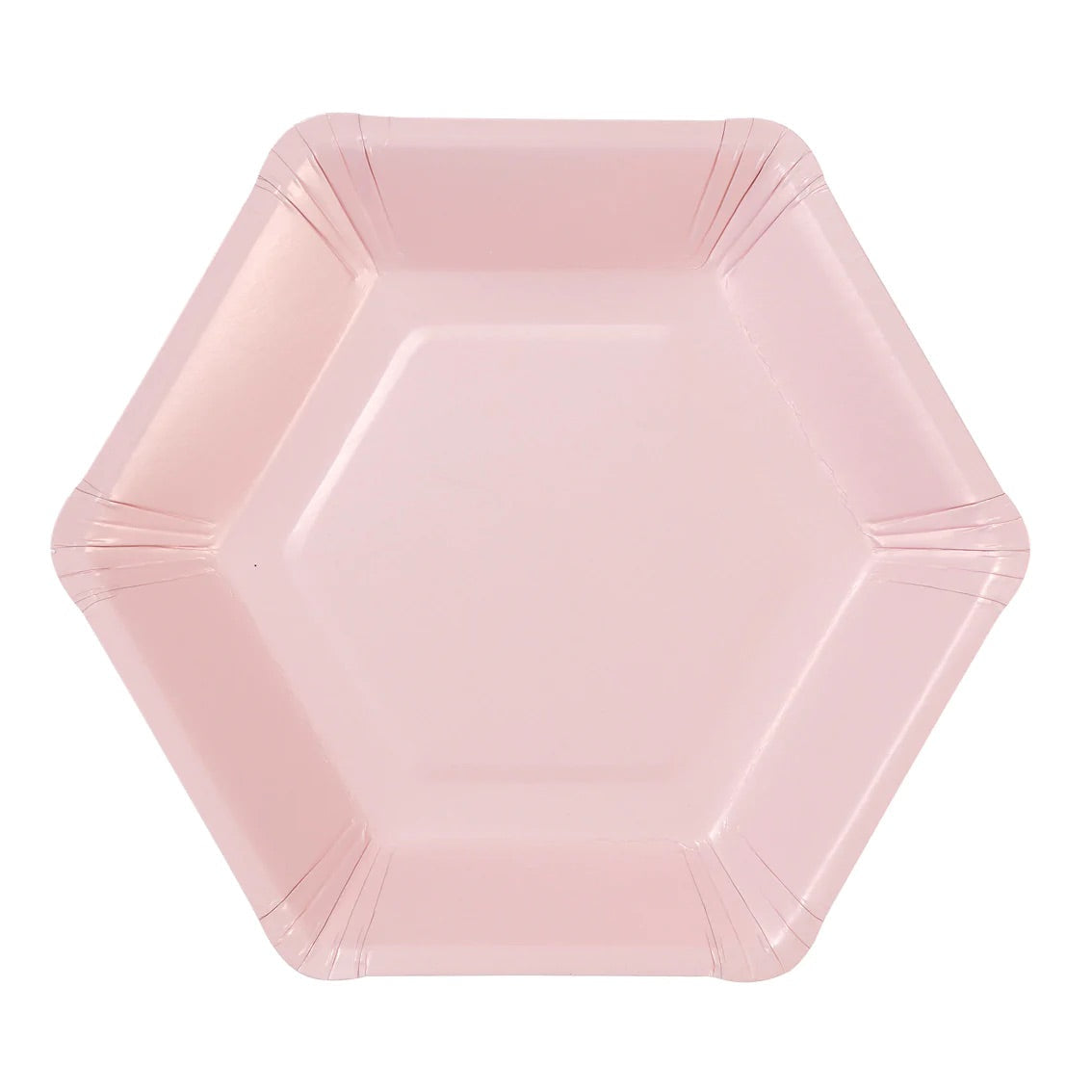 Pastel Hexagonal Dessert Plates 12ct