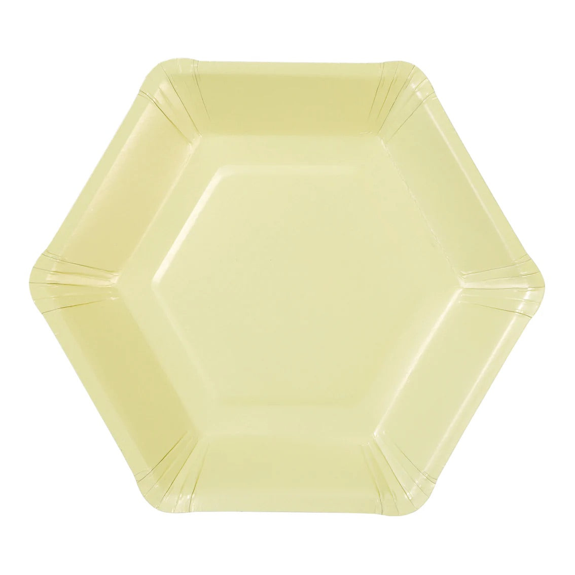 Pastel Hexagonal Dessert Plates 12ct