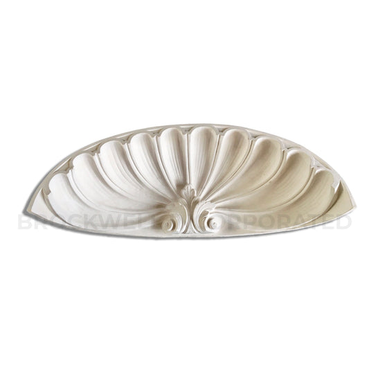 41-1/2" (W) x 13-1/8" (H) x 10-3/4" (Depth) - Shell Niche Cap - Classic Style - [Plaster Material]